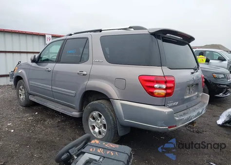 2001 Toyota Sequoia Limited V8 z USA, uszkodzony, nr VIN 5TDBT48AX1S030187